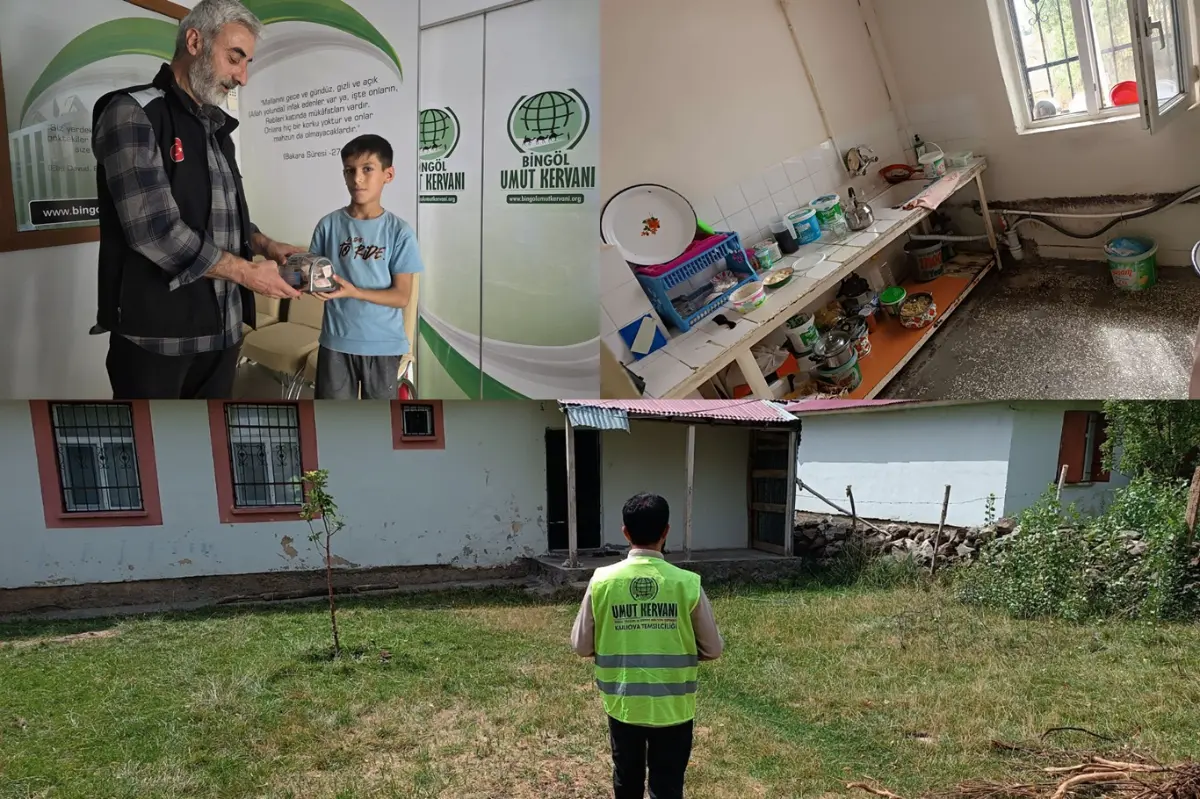 Bingöl Umut Kervanı yardım çalışmalarını sürdürüyor