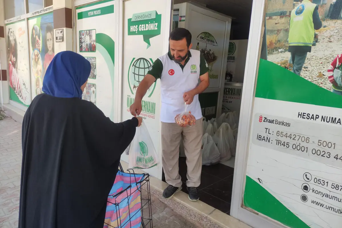 Konya Umut Kervanı’ndan yetim ve muhtaç ailelere yardım