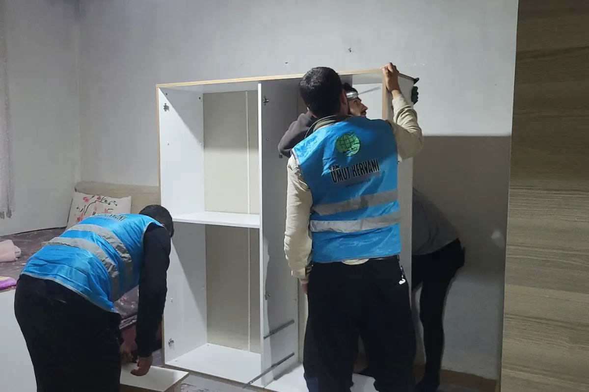 Umut Kervanının çağrısıyla mağdur aileye yardım eli uzatıldı galeri görseli 7